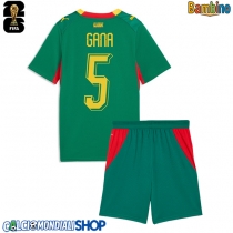 Maglie da calcio Senegal Idrissa Gueye #5 Seconda Maglia Bambino Mondiali 2026  Manica Corta (+ Pantaloni corti)